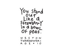 children, cute, love, peas, quote, strawberry