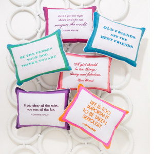 Set of 6 Wise Sayings Quote Pillows Includes 6 Designs