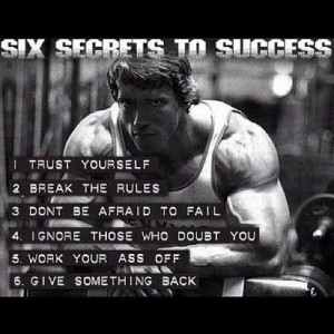 Arnold Schwarzenegger's six secrets to success.Gym Motivation, Workout ...