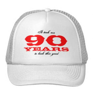 Birthday hat for 90 year old | Personalizable age