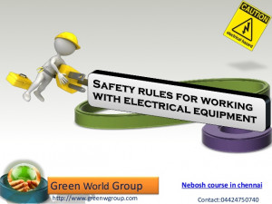 Safety rules for working with electrical equipment and tools