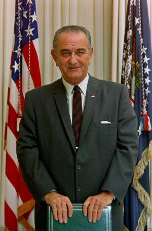 In January 20, 1965 Lyndon B Jonhson takes the oath as a president and ...
