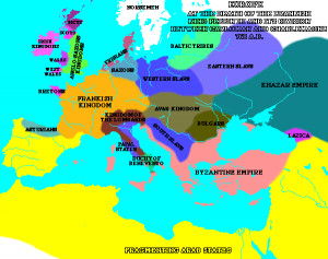 Map of the middle ages, middle ages
