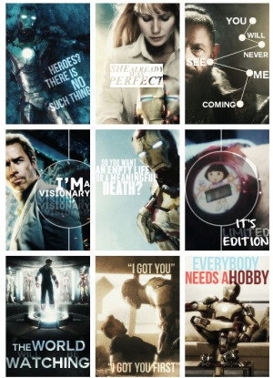 The very best quotes from the Iron Man 3 movie! This movie was so ...