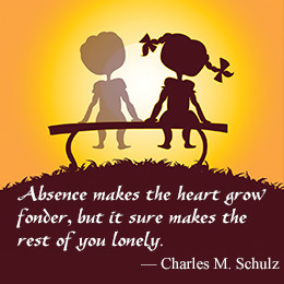 Long distance quote by Charles M. Schulz