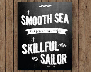 ... Sailor, Chalkboard Wall Art Quote, Chalkboard Nursery Art Print