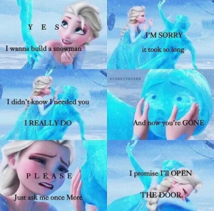 Yes, I want to build a snowman - elsa-and-anna Photo