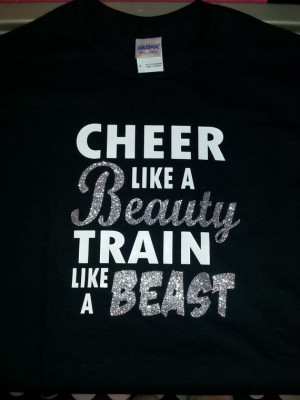Cheer like a Beauty Train like a Beast by MaineTopNotchBows