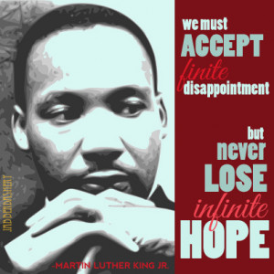 Martin Luther King Never Lose hope