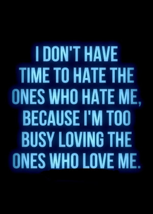 no time to Hate...