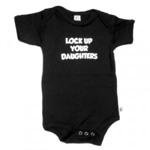 Lock Up Your Daughters- Rocker Silly Baby Bodysuit