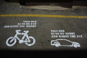 Here’s a funny comparison of bikes, cars and their affect on us ...