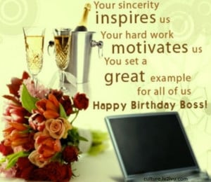 Happy Birthday Wish: Birthday wishes for boss