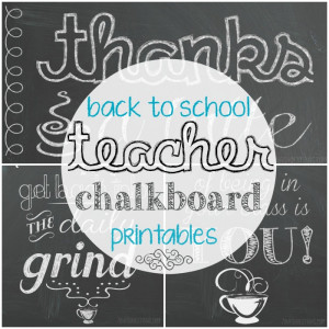 Back to School Teacher Printables : International Delight