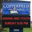 Church Sign for Copperfield Bible Church