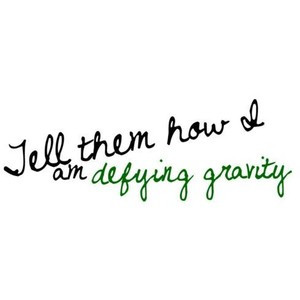 Defying Gravity quote Wicked