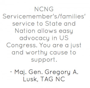 NCNG Servicemember's/families' service to State and Nation allows easy ...