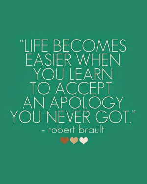 Life with Elle: Accepting the Apology You Never Got
