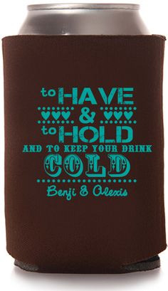 Check out this cool design from Totallyweddingkoozies.com