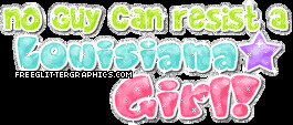 Louisiana Girl Glitter Graphic