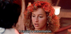 movies dirty dancing jennifer grey i carried a watermelon animated GIF