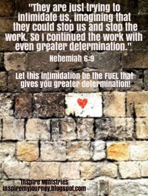 Don't let the enemy rob you from doing the work God has called you to ...