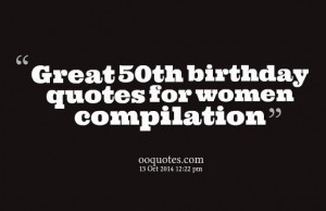 Top 21 50th birthday quotes for women