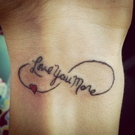 See more Matching love mother tattoo on wrist