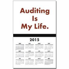 2013 Funny Audit Slogan Auditor Calendar Print for