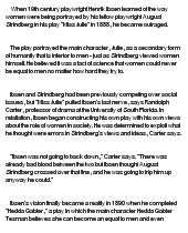 essay on August Strindberg vesus Henrik Ibsen