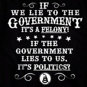 Lying government