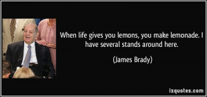 When life gives you lemons, you make lemonade. I have several stands ...