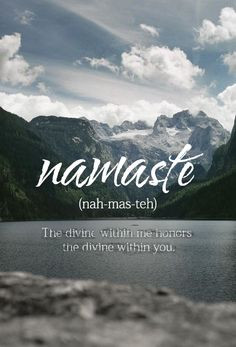 Namaste - 8x10 inches on A4. Inspiring spiritual quote typography art ...