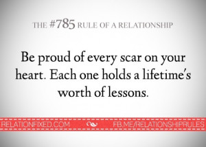 Relationship scars
