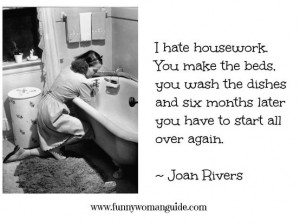 housework, dishes, beds, moms