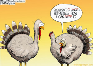 2013 White House Turkey Pardon Fail! (Cartoons)