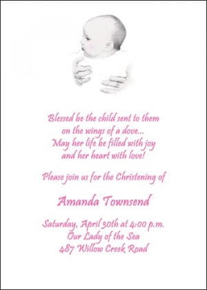 Sweet Baby Baptism Christening Invitation Cards areBecoming Very
