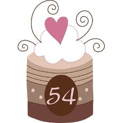 54th_birthday_cupcake_greeting_card.jpg?height=250&width=250 ...