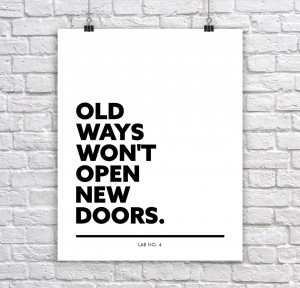 Old and New ways of Life Inspirational Quotes Print Poster For Wall ...