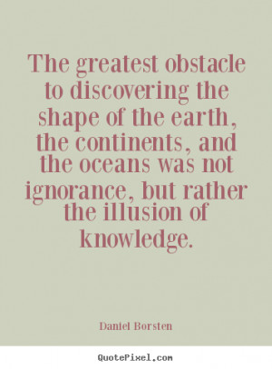 graphic poster quotes about inspirational - The greatest obstacle ...