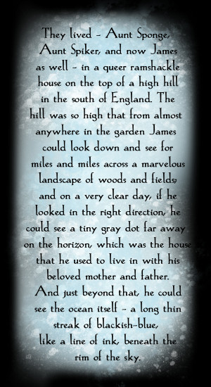 from James and the Giant Peach ~