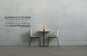 Thomas Jefferson Agriculture is our Wisest Pursuit Typography Quote ...
