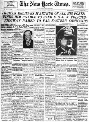 Why Did President Truman Fire General MacArthur