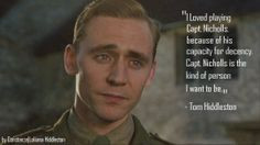 War Horse - Tom Hiddleston quote; 