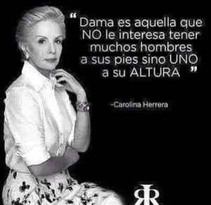 Carolina Herrera quote Spanish