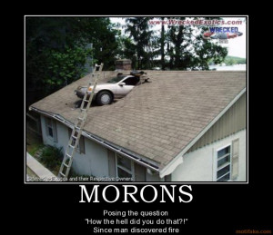 morons-hilarious-funny-car-reverse-roof-how-the-hell-moron-m ...