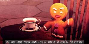 Angry Gingerbread Man Insults The Stupid In Shrek