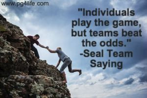 ... quotes about the power of #teamwork Picture Quote of Navy Seal Saying