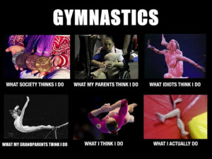 Gymnastics What I Actually Do Gymnastics Meme