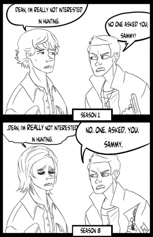 My art Fanart supernatural dean winchester sam winchester spn i tried ...